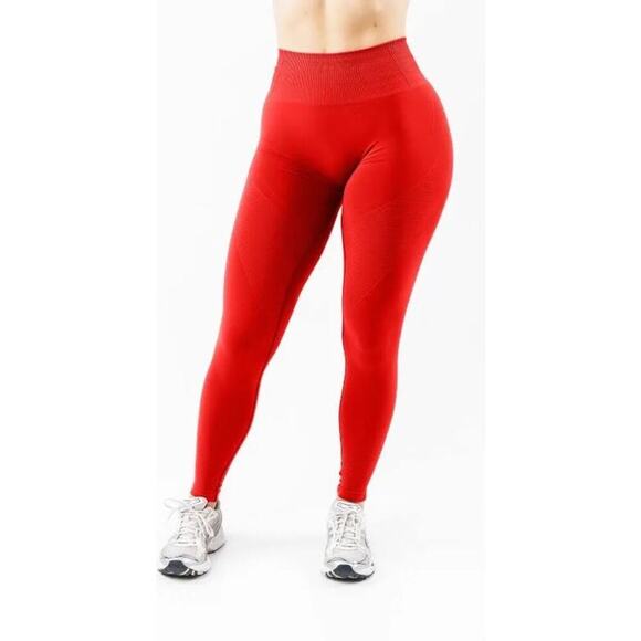 Alphalete OG Revival Formula Red Women’s XS Compression Workout Active Leggings - Picture 2 of 13